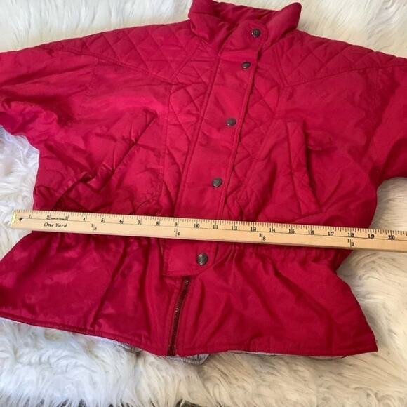 Nordica Size 6 Red Puffy Coat Vintage Winter Warm Snowmobile Snowboard Skiing - Picture 12 of 15